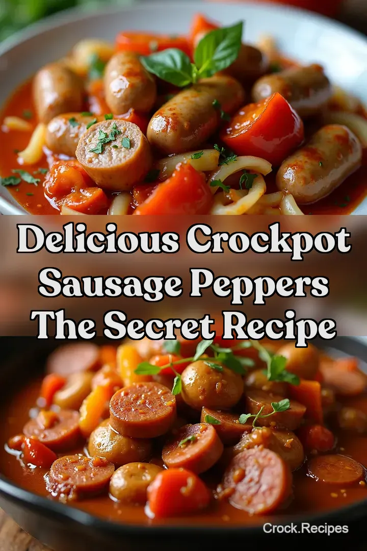 Delicious Crockpot Sausage Peppers The Secret Recipe