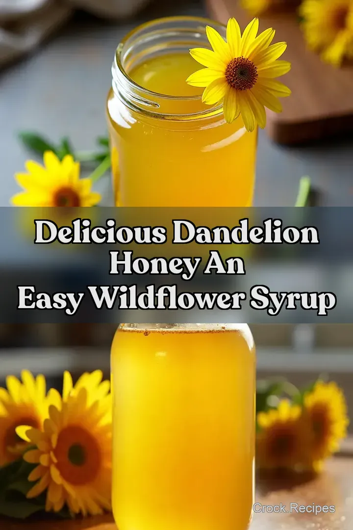 Delicious Dandelion Honey An Easy Wildflower Syrup