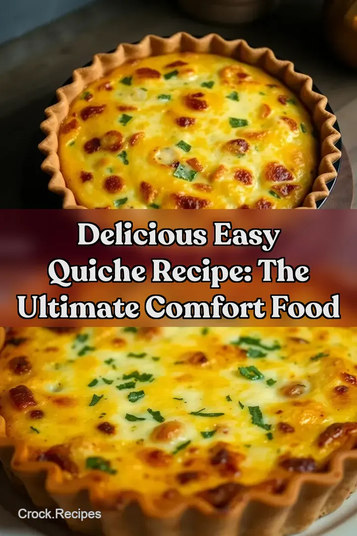 Delicious Easy Quiche Recipe: The Ultimate Comfort Food