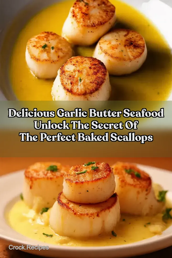 Delicious Garlic Butter Seafood Unlock the Secret of the Perfect Baked Scallops
