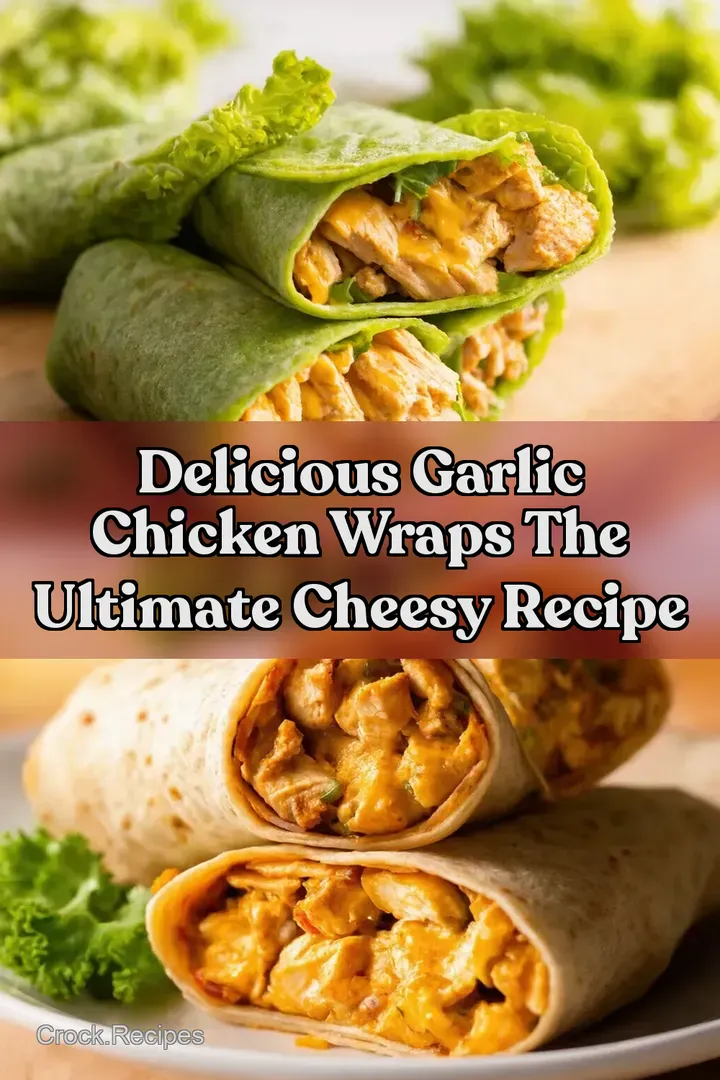 Delicious Garlic Chicken Wraps The Ultimate Cheesy Recipe
