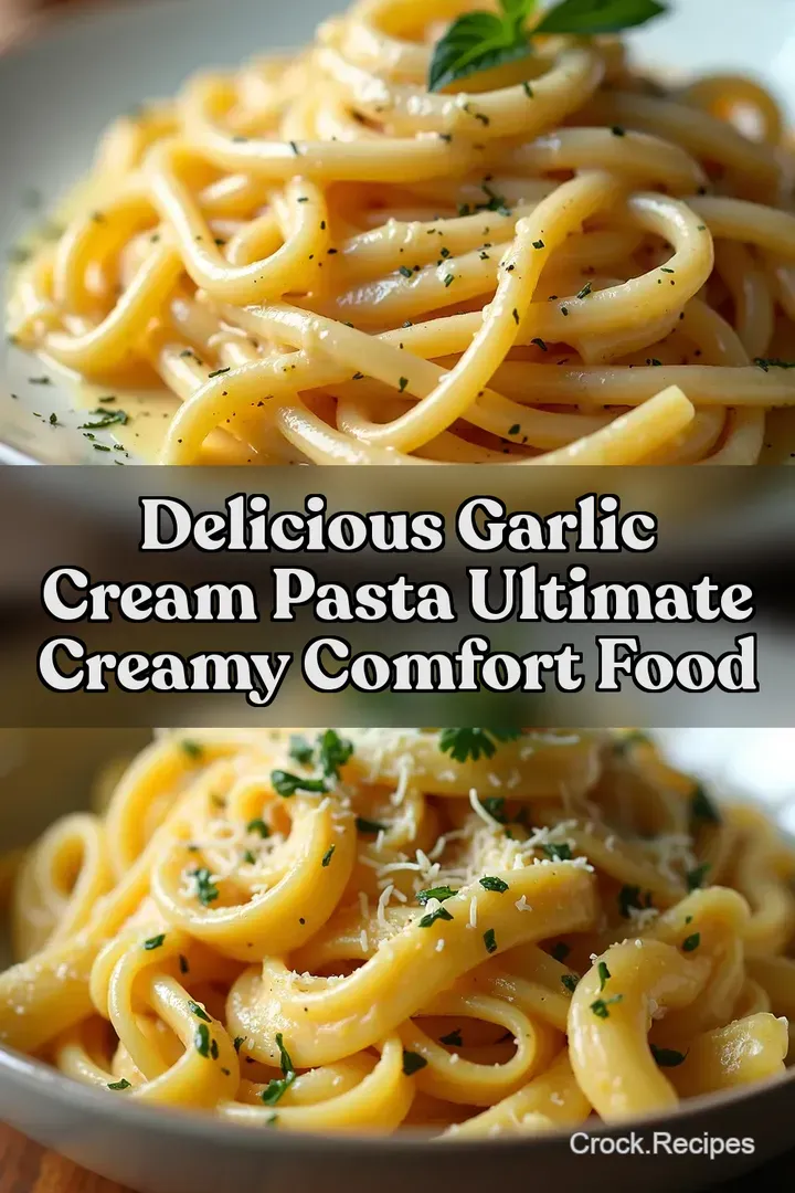 Delicious Garlic Cream Pasta Ultimate Creamy Comfort Food