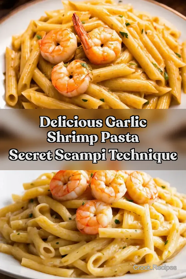 Delicious Garlic Shrimp Pasta Secret Scampi Technique