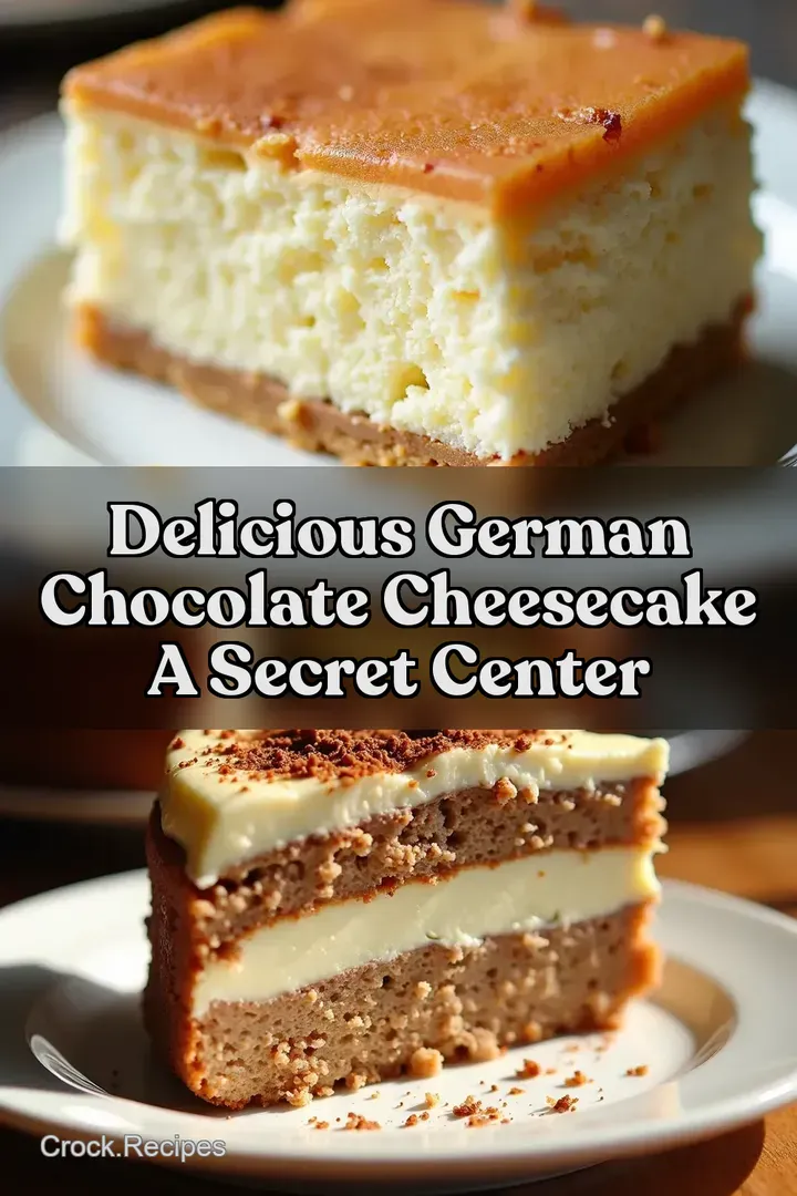 Delicious German Chocolate Cheesecake A Secret Center