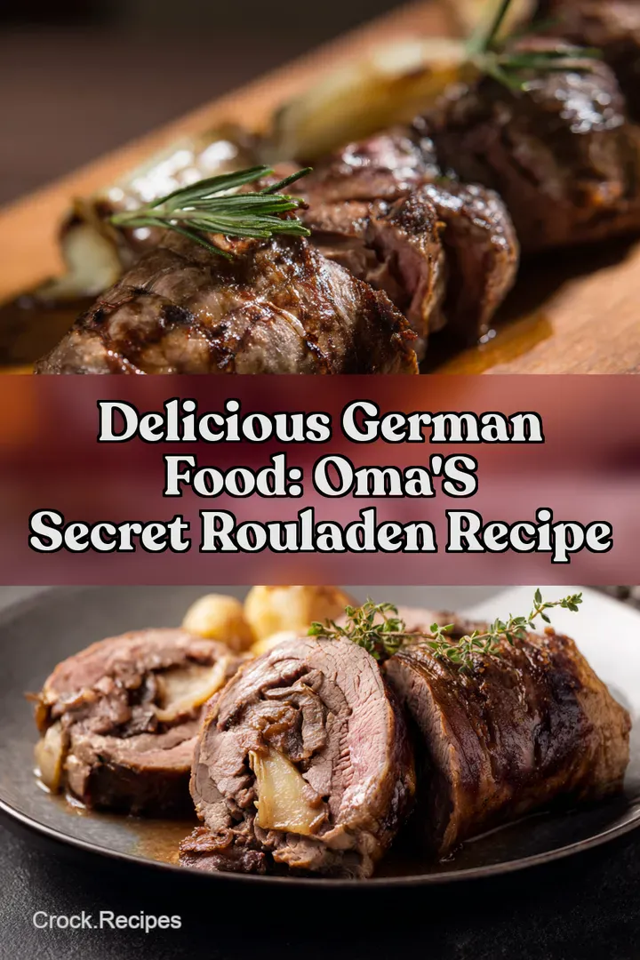 Delicious German Food: Oma' s Secret Rouladen Recipe : PIN FOR LATER Delicious German Food: Oma' s Secret Rouladen Recipe