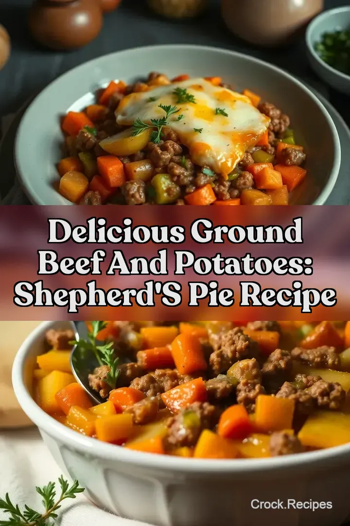 Delicious Ground Beef and Potatoes: Shepherd s Pie Recipe