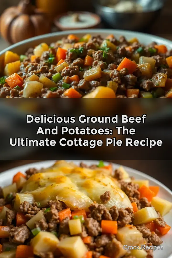 Delicious Ground Beef and Potatoes: The Ultimate Cottage Pie Recipe