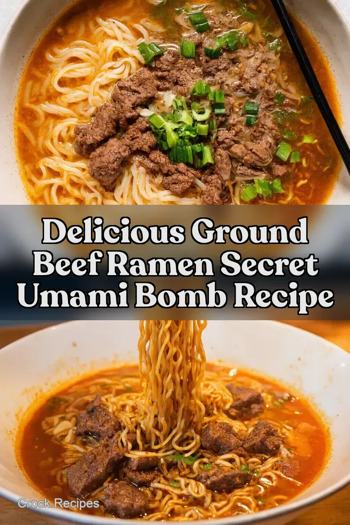 Delicious Ground Beef Ramen Secret Umami Bomb Recipe