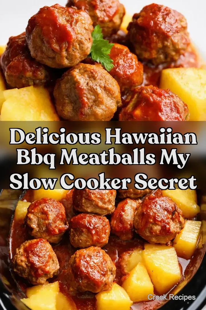 Delicious Hawaiian BBQ Meatballs My Slow Cooker Secret