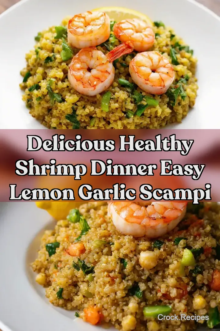 Delicious Healthy Shrimp Dinner Easy Lemon Garlic Scampi