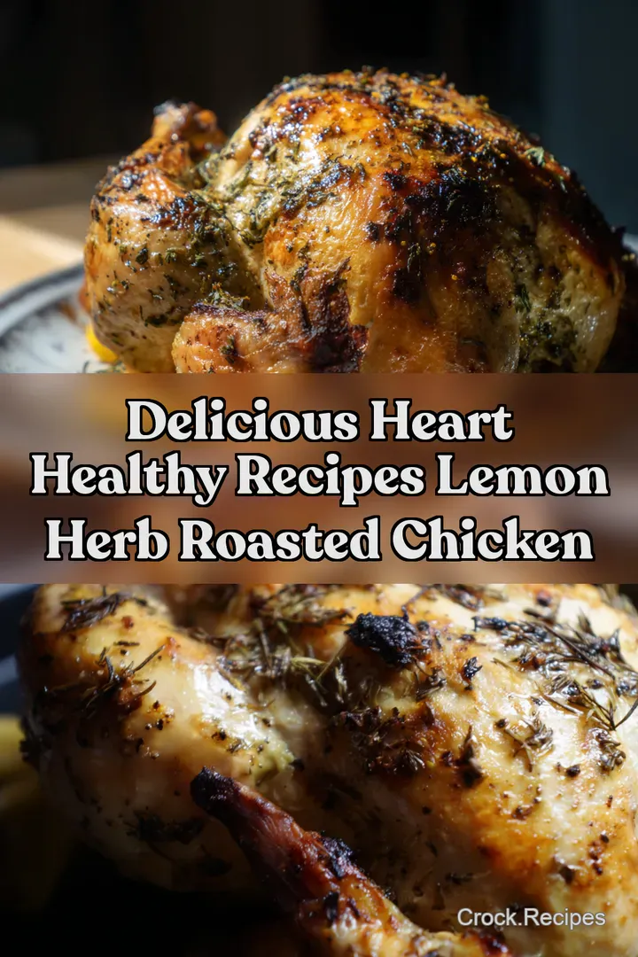 Delicious Heart Healthy Recipes Lemon Herb Roasted Chicken : PIN FOR LATER Delicious Heart Healthy Recipes Lemon Herb Roasted Chicken