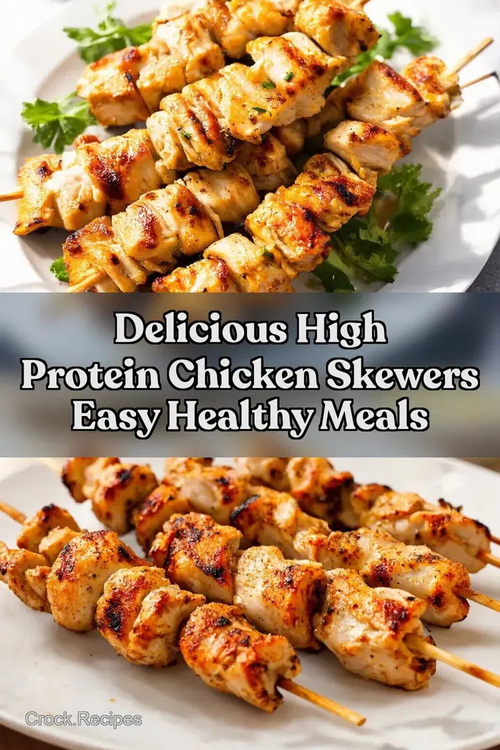 Delicious High Protein Chicken Skewers Easy Healthy Meals : PIN FOR LATER Delicious High Protein Chicken Skewers Easy Healthy Meals