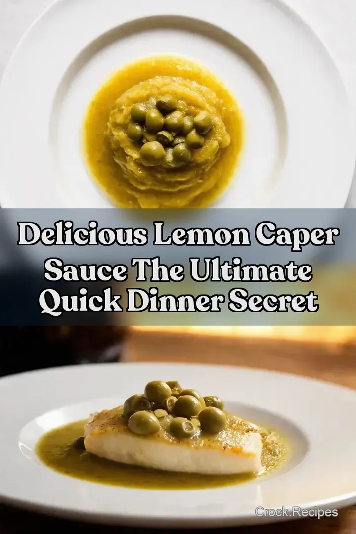 Delicious Lemon Caper Sauce The Ultimate Quick Dinner Secret