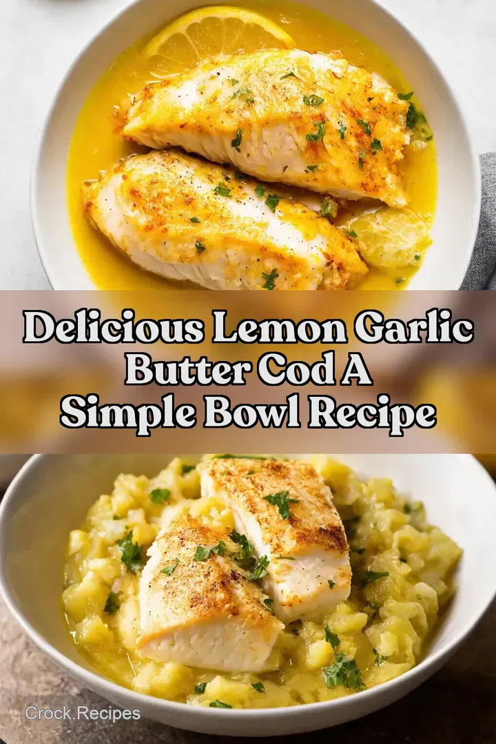 Delicious Lemon Garlic Butter Cod A Simple Bowl Recipe