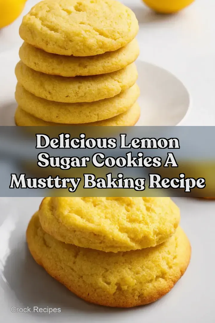 Delicious Lemon Sugar Cookies A MustTry Baking Recipe
