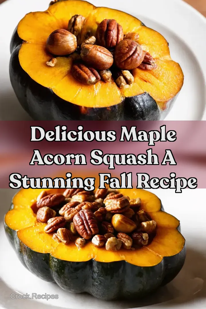 Delicious Maple Acorn Squash A Stunning Fall Recipe