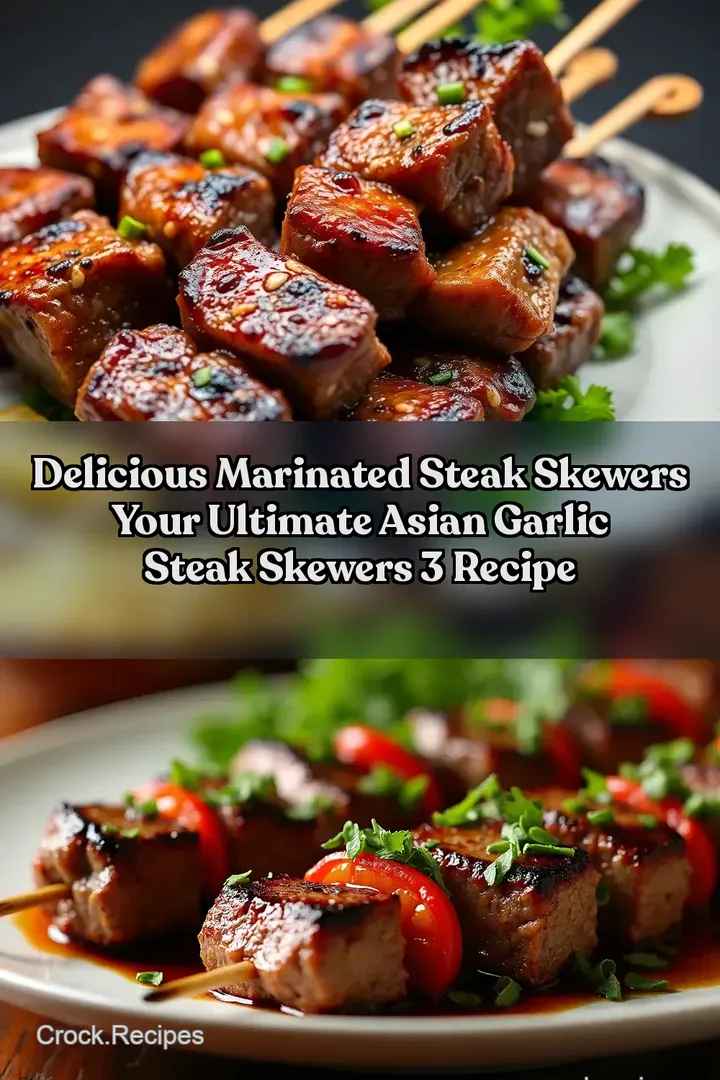 Delicious Marinated Steak Skewers Your Ultimate Asian Garlic Steak Skewers 3 Recipe