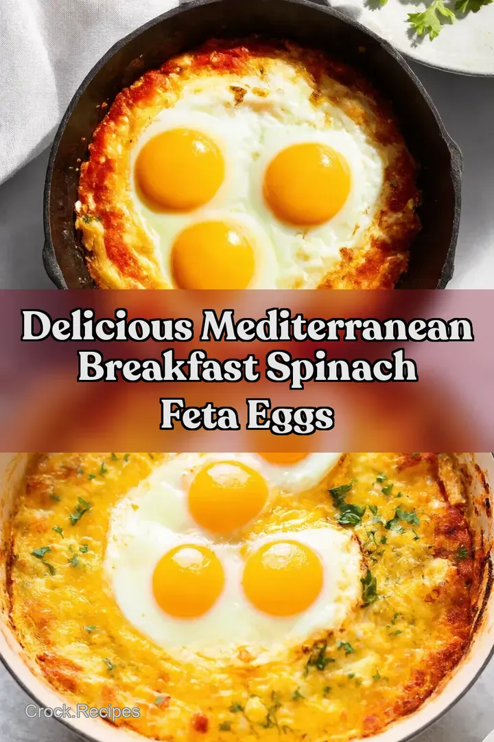 Delicious Mediterranean Breakfast Spinach Feta Eggs