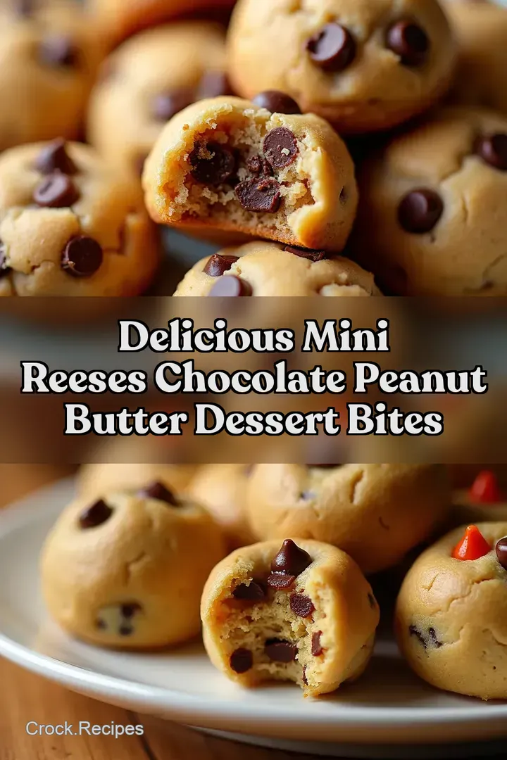 Delicious Mini Reeses Chocolate Peanut Butter Dessert Bites