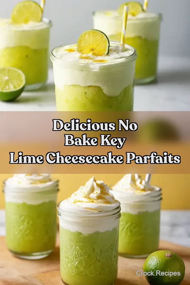 Delicious No Bake Key Lime Cheesecake Parfaits