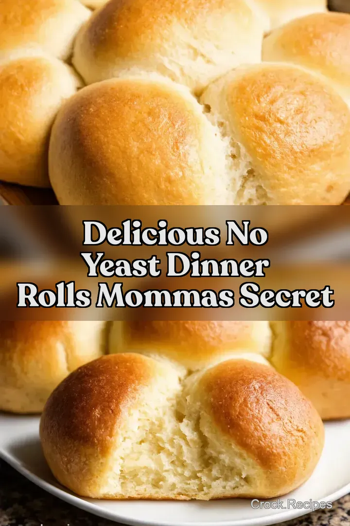 Delicious No Yeast Dinner Rolls Mommas Secret