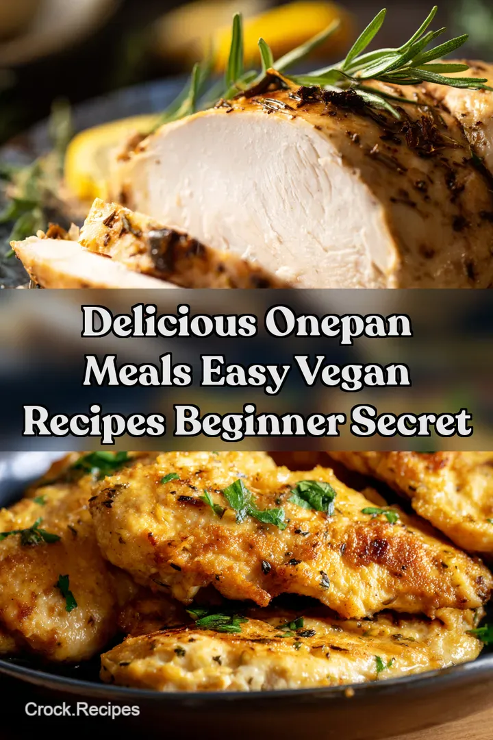 Delicious OnePan Meals Easy Vegan Recipes Beginner Secret : PIN FOR LATER Delicious OnePan Meals Easy Vegan Recipes Beginner Secret