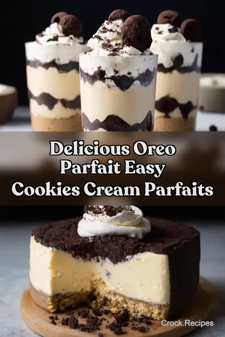 Delicious Oreo Parfait Easy Cookies Cream Parfaits