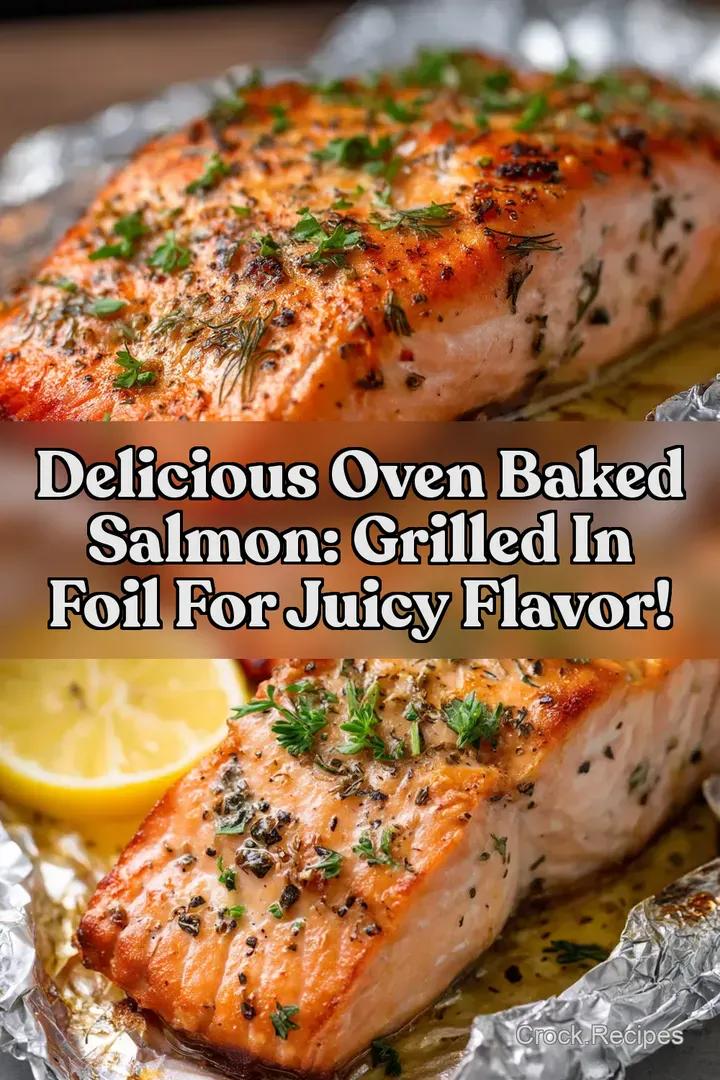 Delicious Oven Baked Salmon: Grilled in Foil for Juicy Flavor!