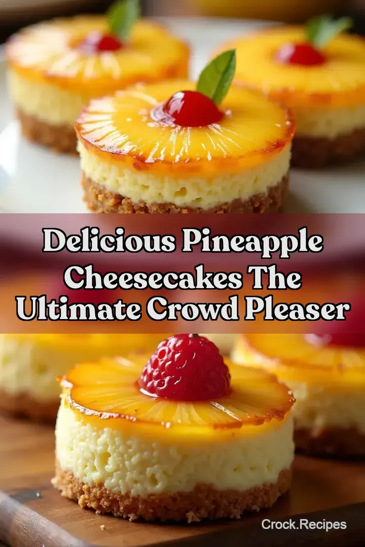 Delicious Pineapple Cheesecakes The Ultimate Crowd Pleaser