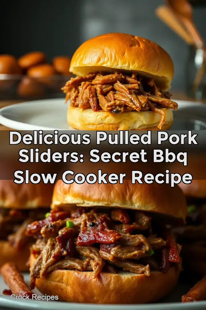 Delicious Pulled Pork Sliders: Secret BBQ Slow Cooker Recipe