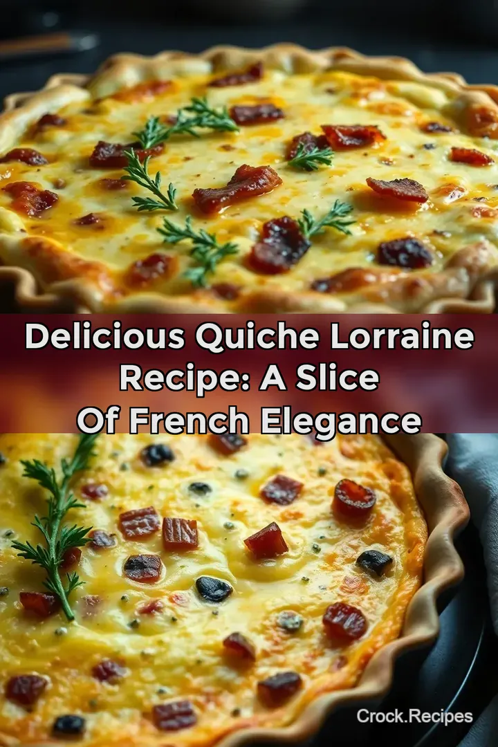 Delicious Quiche Lorraine Recipe: A Slice of French Elegance