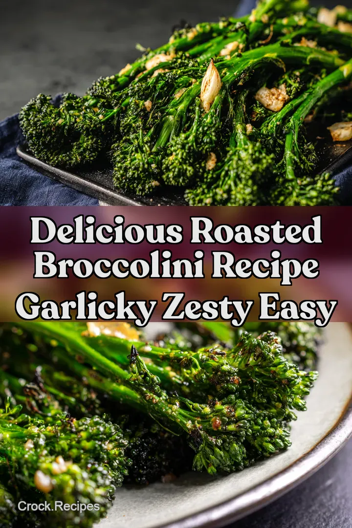 Delicious Roasted Broccolini Recipe Garlicky Zesty Easy