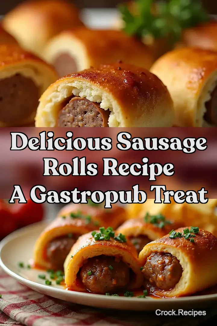 Delicious Sausage Rolls Recipe A Gastropub Treat