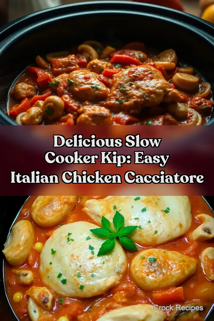 Delicious Slow Cooker Kip: Easy Italian Chicken Cacciatore