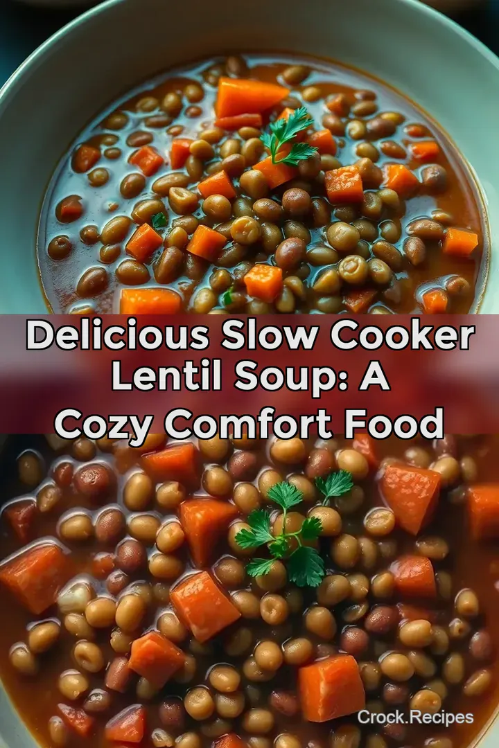 Delicious Slow Cooker Lentil Soup: A Cozy Comfort Food