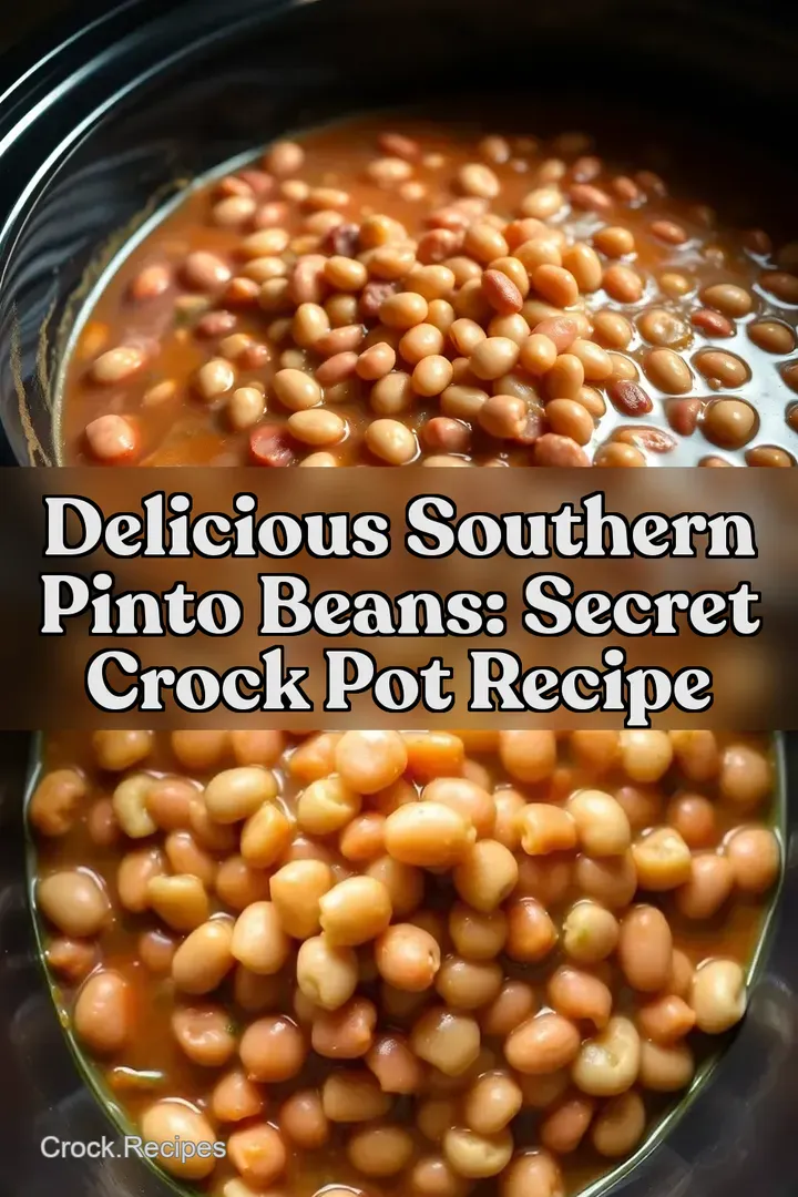 Delicious Southern Pinto Beans: Secret Crock Pot Recipe