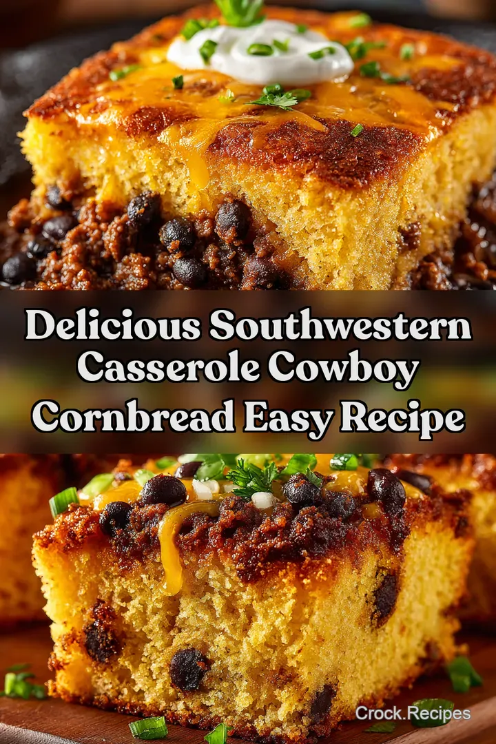 Delicious Southwestern Casserole Cowboy Cornbread Easy Recipe