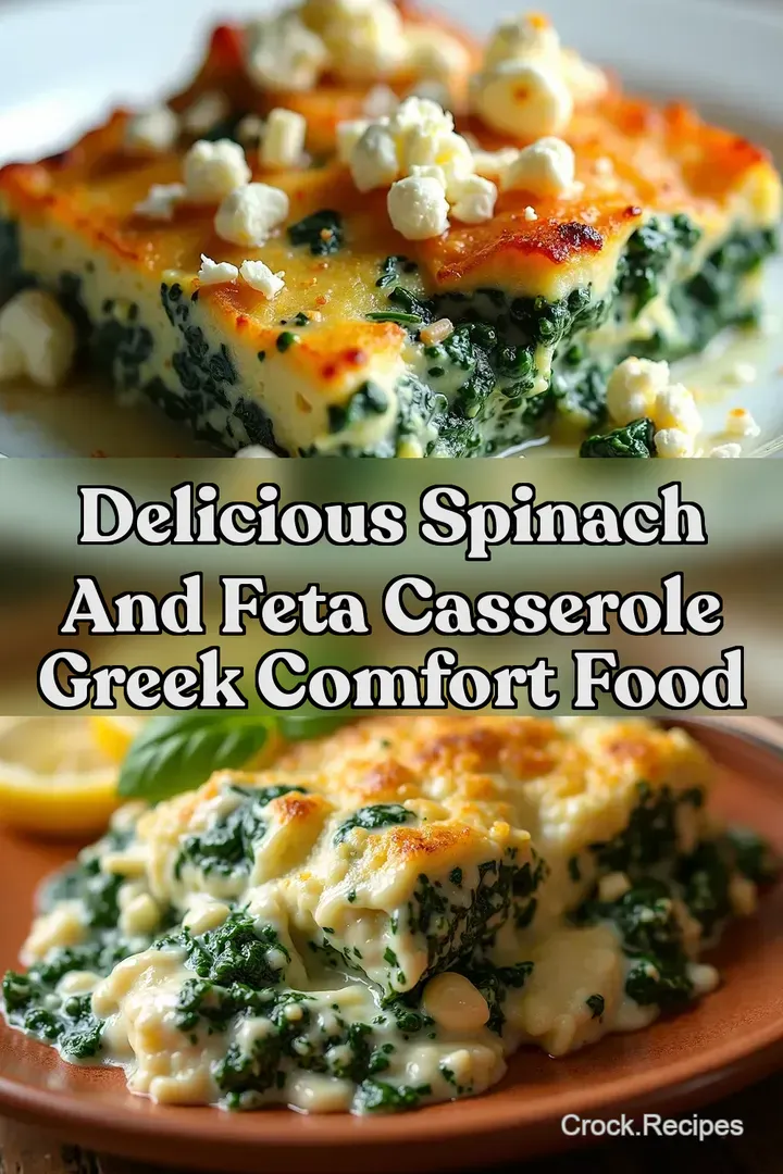 Delicious Spinach and Feta Casserole Greek Comfort Food