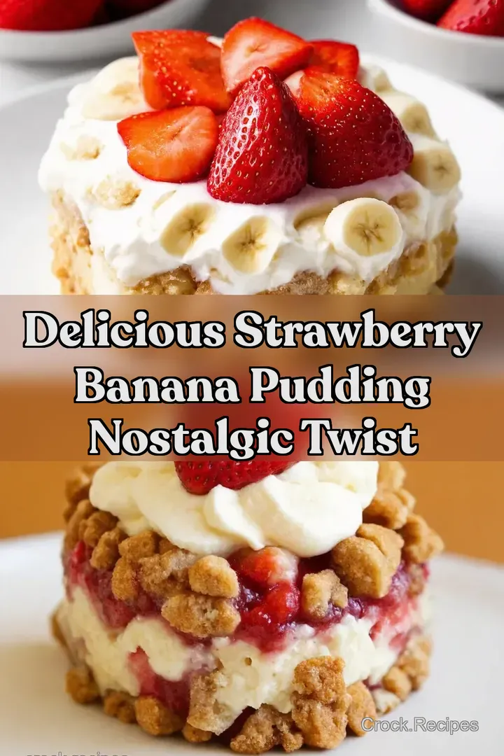 Delicious Strawberry Banana Pudding Nostalgic Twist