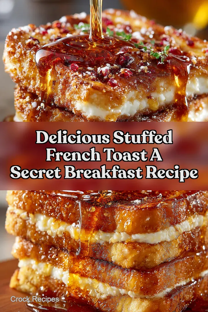 Delicious Stuffed French Toast A Secret Breakfast Recipe