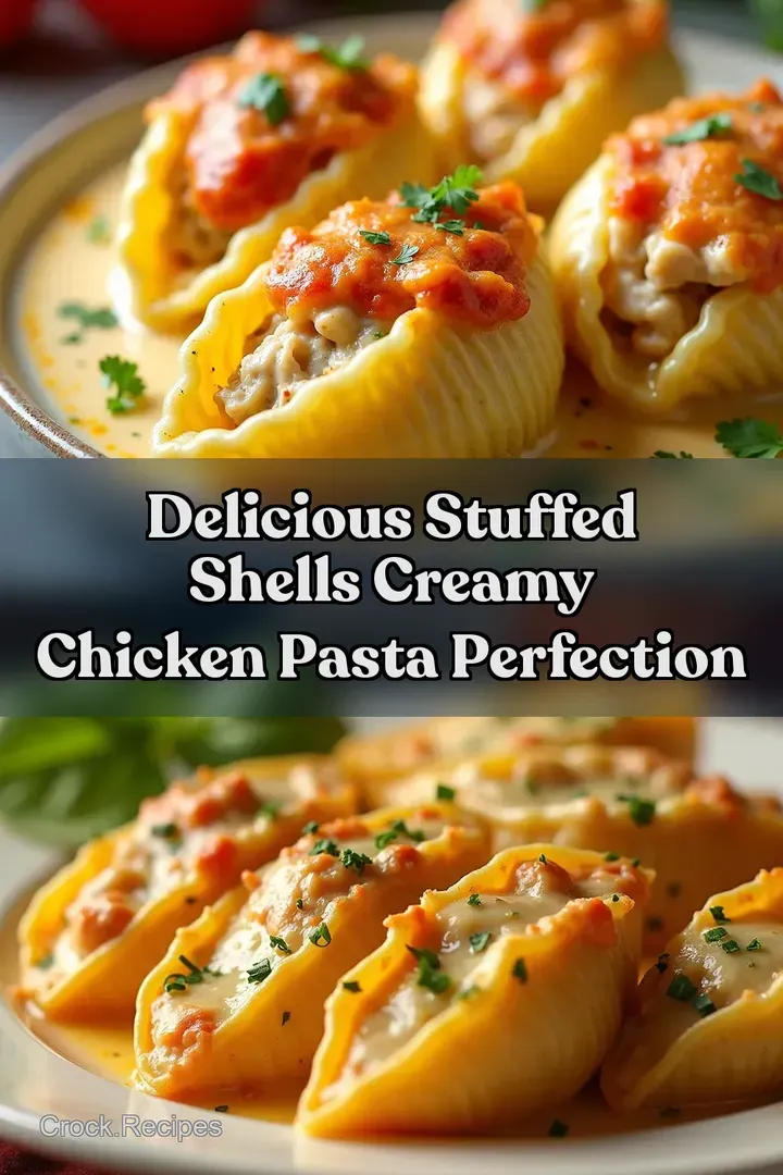 Delicious Stuffed Shells Creamy Chicken Pasta Perfection