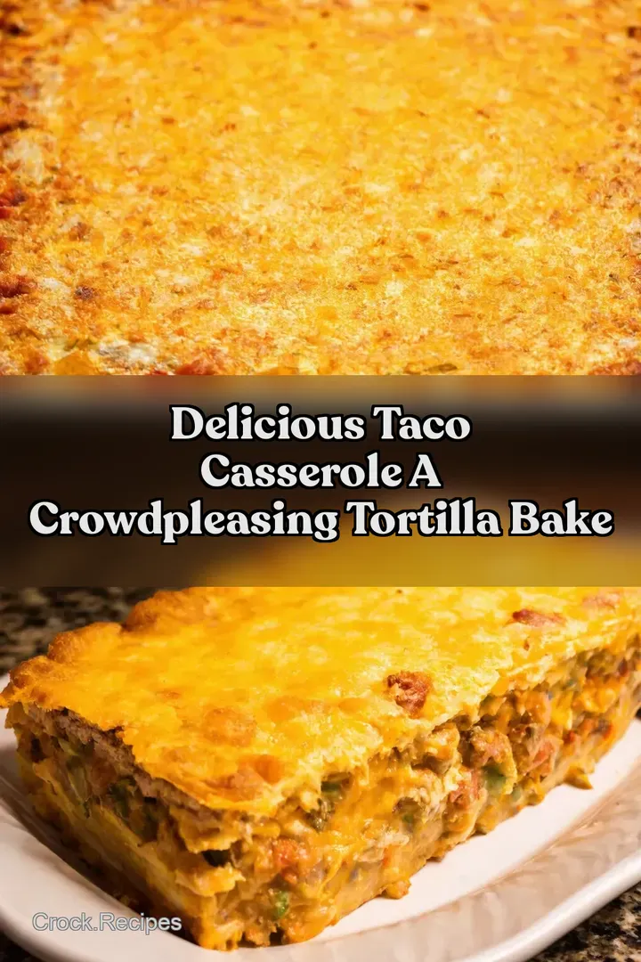 Delicious Taco Casserole A CrowdPleasing Tortilla Bake