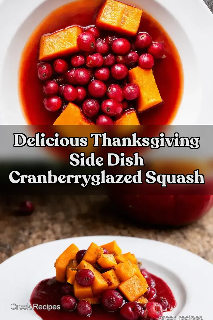 Delicious Thanksgiving Side Dish CranberryGlazed Squash