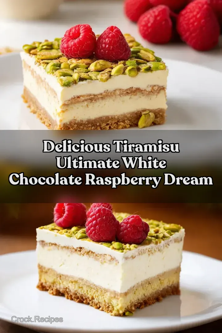 Delicious Tiramisu Ultimate White Chocolate Raspberry Dream