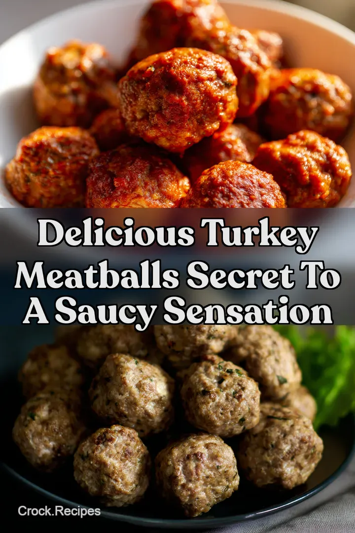 Delicious Turkey Meatballs Secret to a Saucy Sensation : PIN FOR LATER Delicious Turkey Meatballs Secret to a Saucy Sensation