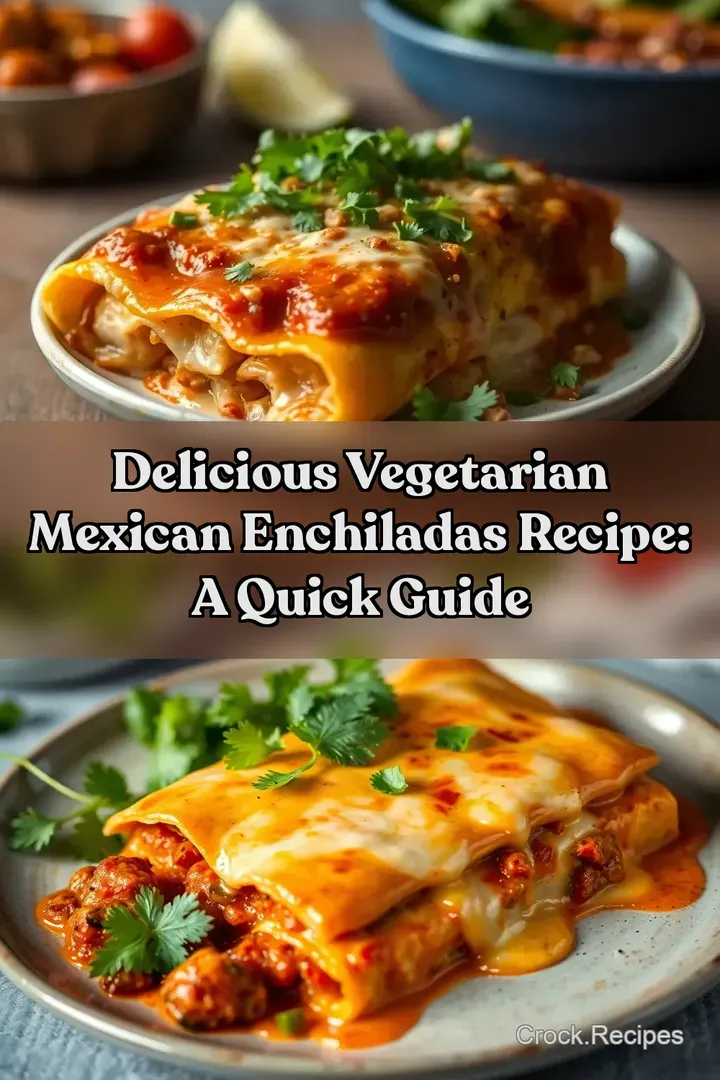 Delicious Vegetarian Mexican Enchiladas Recipe: A Quick Guide