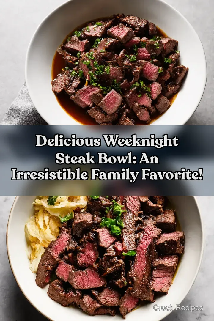 Delicious Weeknight Steak Bowl: An Irresistible Family Favorite! : PIN FOR LATER Delicious Weeknight Steak Bowl: An Irresistible Family Favorite!