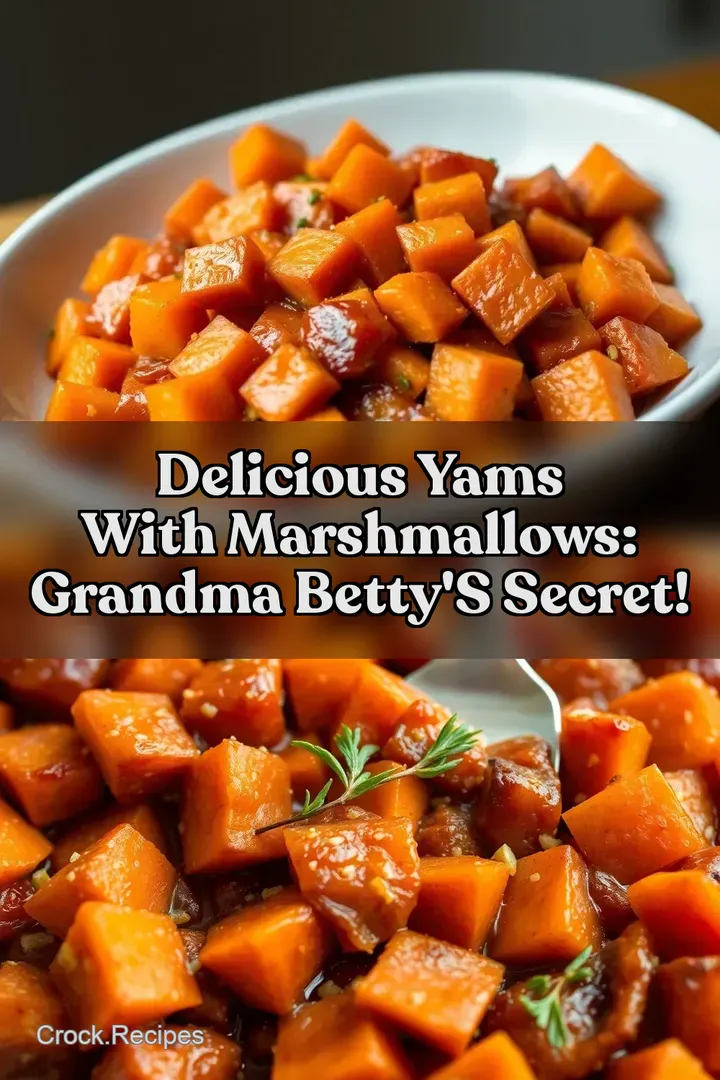 Delicious Yams With Marshmallows: Grandma Betty&#039 s Secret!