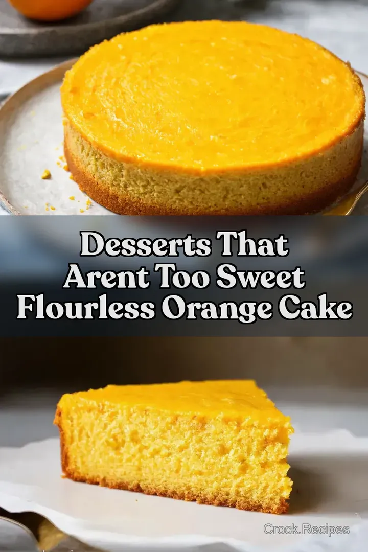 Desserts That Arent Too Sweet Flourless Orange Cake
