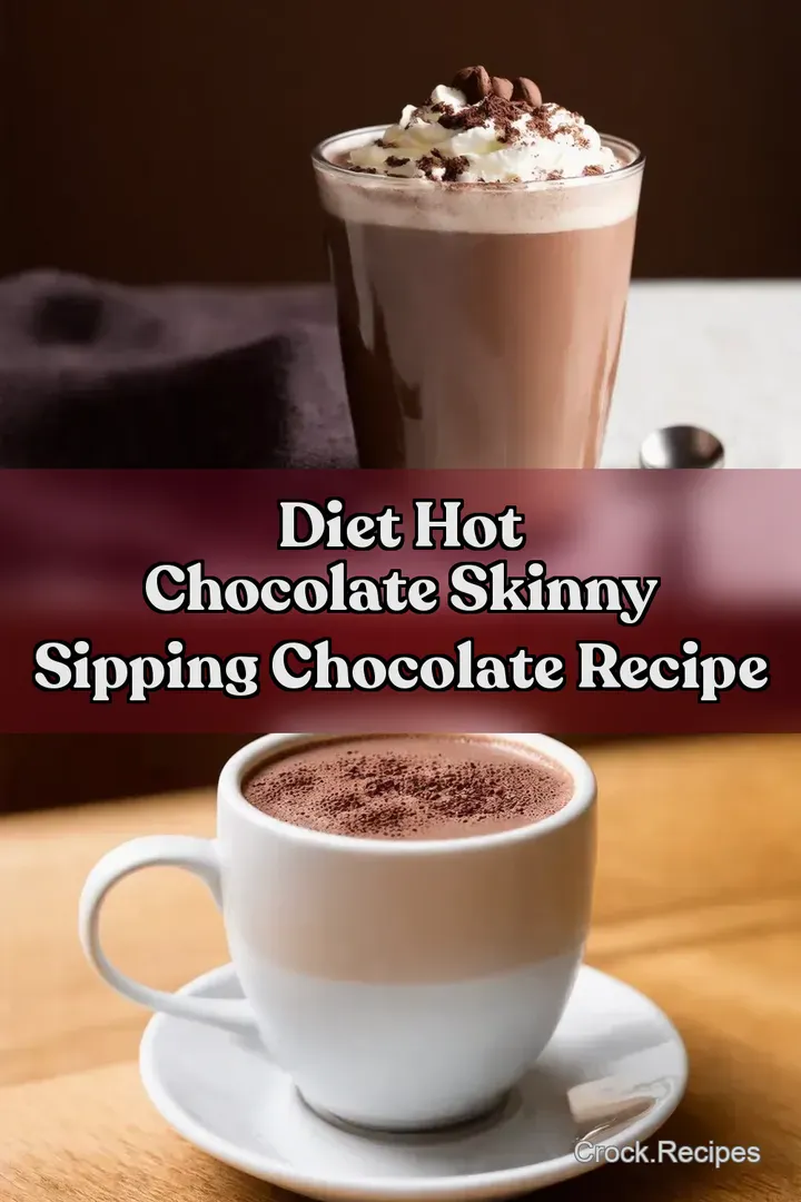 Diet Hot Chocolate Skinny Sipping Chocolate Recipe